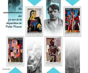 Pablo Picasso Paintings Art MNH Stamps 2023 Guinea M/S - Picture 1 of 1