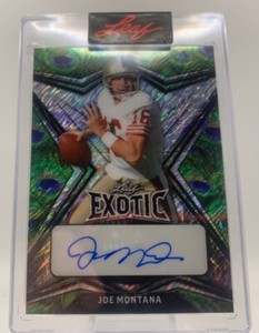 2022 Leaf Exotic Joe Montana Auto 7/7