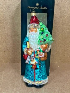 Radko BLUE BALMORAL SANTA 97-257-1 Ornament 8,5" Gewand Puppe - Bild 1 von 9