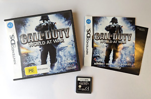 Call of Duty World at War (2008) Nintendo DS Game PAL Complete + Manual (RARE)