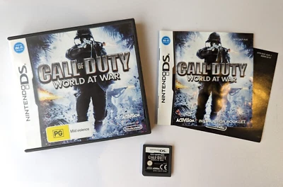 Call of Duty World at War (2008) Nintendo DS Game PAL Complete + Manual (RARE) - Image 1 of 4