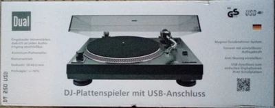 Schallplattenspieler mit Digitalisierfunktion DT 250 USB Plattenspieler NEU OVP - Bild 1 von 3