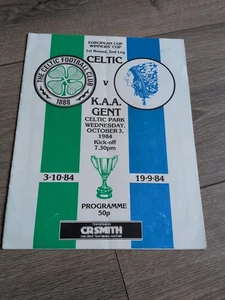 Celtic v K.A.A. Gent ECWC 1st Round 1984/85 - Picture 1 of 6