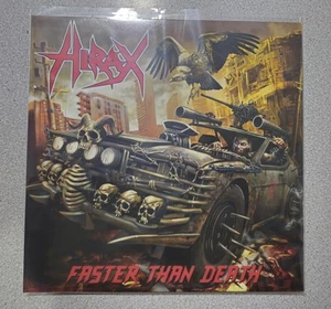 HIRAX-FASTER THAN DEATH-LP-VINYL-GATEFOLD JACKET-COLOR ORANGE-thrash-crossover - Picture 1 of 8