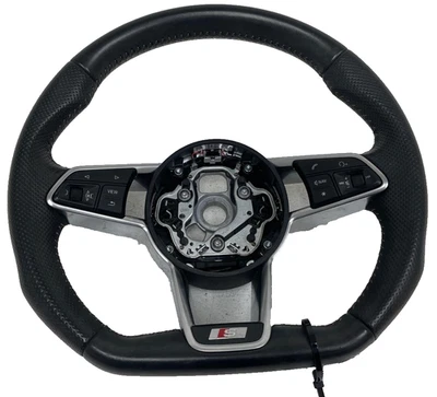 2019-2023 AUDI TT S LINE FLAT BOTTOM STEERING WHEEL W/ CONTROLS 8S0419091 OEM - Image 1 of 4