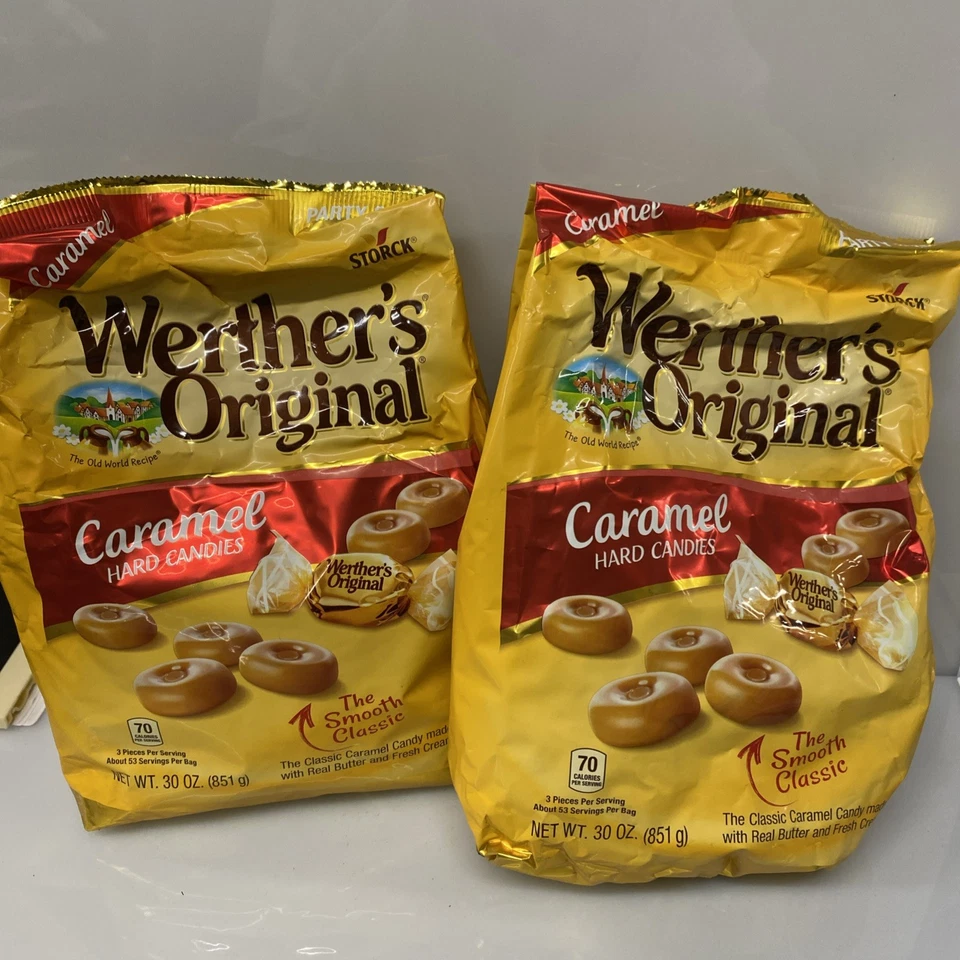 Storck Werther's Original Caramel Hard Candies 30 oz 1 lb 14 oz Exp 6/30/2026