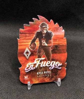 2021 Phoenix Kyle Pitts “EN FUEGO” PRIZM Die-Cut SSP CASE HIT RC No. EF-18 🔥 - Image 1 of 4