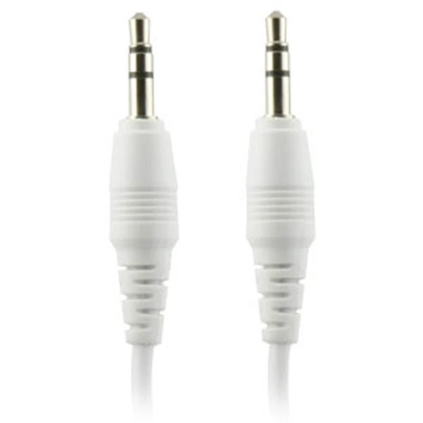 Cable de audio de 3,5 mm de pin a 3,5 mm de 3 pies - blanco Foto 1 de 1