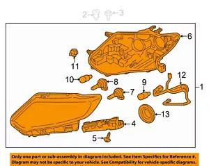 NISSAN OEM 17-18 Rogue-Headlight Assembly Left 260606FL0A - Picture 1 of 2