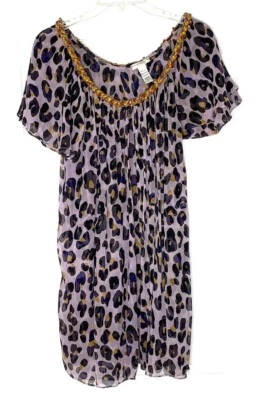 Diane Von Furstenberg DVF Silk Soliel Swim Swimsuit Cover-Up Dress P SP Vintage - Image 1 of 4