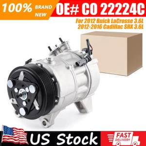 AC A/C Compressor Fits 2012-2016 Cadillac SRX 2012 Buick LaCrosse 3.6L CO 22224C - Foto 1 di 15
