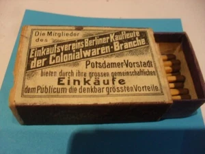 Streichholzschachtel , Safety Match , Potsdamer Vorstadt , Colonialwaren-Berlin - Bild 1 von 2