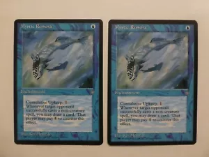 MtG Ice Age Mystic Remora X 2 - NM/LP Kostenloser Versand - Bild 1 von 2