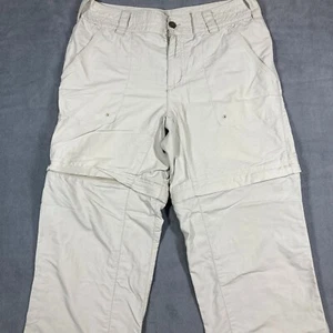 Columbia Titanium Convertible Pants Womens Short Beige Tan Nylon Hiking - Picture 1 of 13