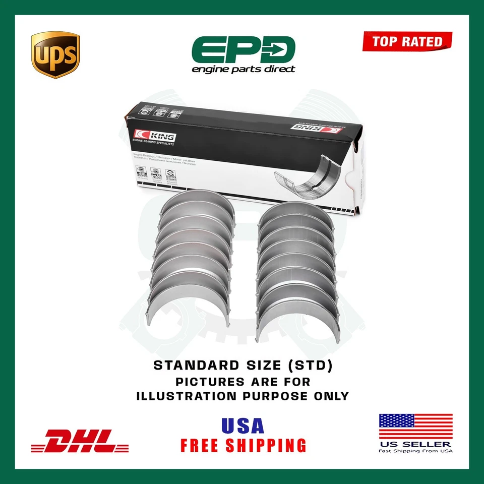 rod bearings King for BMW N62B36 N62B40 S63B44 STD 3.6 4.0 4.4 Petrol - Image 1 of 1