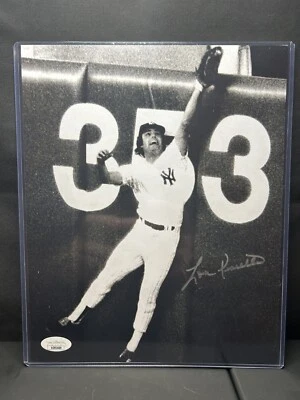 Lou Pinella Signed 8x10 Photo Auto New York Yankees Autographed JSA COA - Image 1 of 2