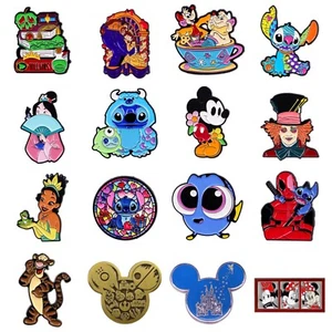 Disney Character Enamel Pins/Badges - Picture 1 of 56