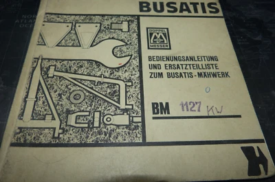 Busatis Bedienungsanleitung und Ersatzteilliste zum Busatis Mähwerk BW 1127 - Bild 1 von 3