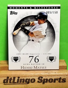 2007 Topps HIDEKI MATSUI #97 Yankees Moments & Milestones {76 RBI} 005/150 - Picture 1 of 4