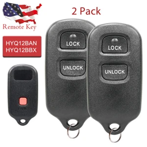 2 Keyless Remote Control Key Fob For Toyota FJ Cruiser 2007 2008 HYQ12BBX - Picture 1 of 6