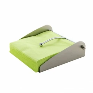 Napkin Stand Napkin Holder, Stainless Steel, Silver, Approx 17.5 x 6 x 17.5 cm - Picture 1 of 6