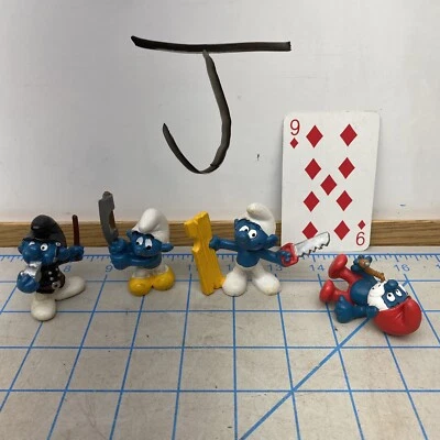 Lote Pitufo Vintage Hacha Policía Pipa Sierra Peyo Schleich 1979 80 81 Foto 1 de 4