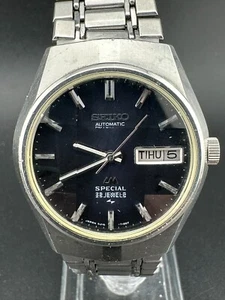 Seiko LordMatic Special 1974 Uomo Automatico Day Date Eng/Kanji 35mm 5216-7090 - Foto 1 di 13