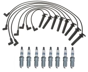 Pro Ignition Wire Set 8 ACDelco Platinum Spark Plugs Kit For Cadillac DeVille V8 - Picture 1 of 1
