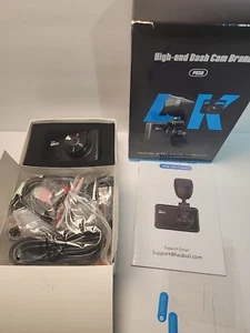 Dual Dash Cam Front 4K and Rear 2K, Wi-Fi Dash Camera for Cars PB38 - Picture 1 of 4