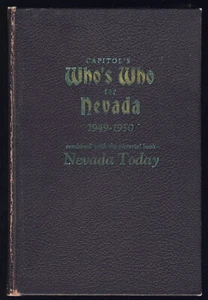 Who's Who für Nevada 1949 1950 Nevadans Fotos Geschichte Bürgerführer Geschäftsleute - Bild 1 von 1