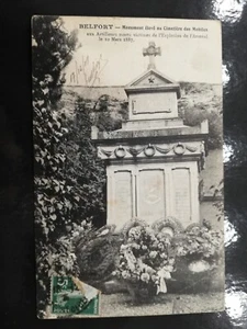 CPA 90 - BELFORT - Monument élevé au cimetière des Mobiles. - Imagen 1 de 2