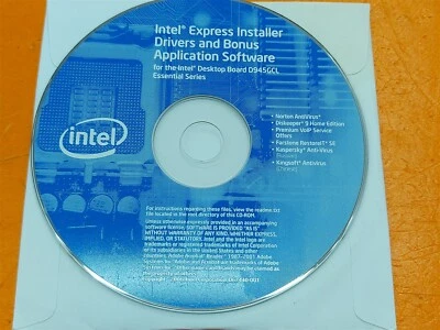 ⭐️⭐️⭐️⭐️⭐️ Intel Express Installer Drivers & Bonus Software CD Disc for D945GCL - Image 1 of 2