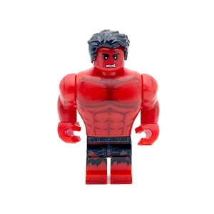 Bigger Red Hulk Minifigure Custom Marvel Movie Big Mini Action Figure Avenger - Picture 1 of 2