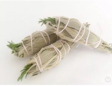 💜WILD & ORGANIC White SAGE And ROSEMAry🌿Smudge Stick