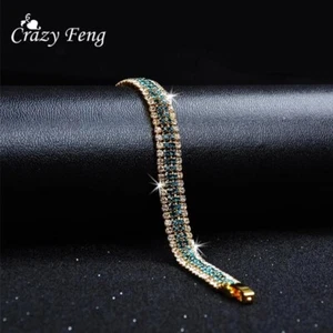 Crazy Feng Crystal Chain & Link Bracelet for Women - Picture 1 of 15