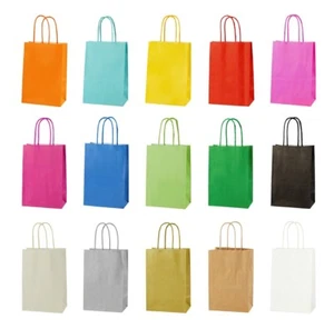 Paper Party Bags with Handles - Ex Small Gift Bag Christmas, Birthday & Wedding - Picture 1 of 144
