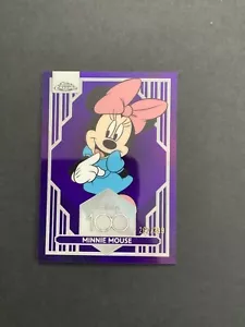 2023 Topps Chrome Disney 100 Minnie Mouse #23 Purple Refractor /299 - Picture 1 of 4