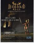 Diablo II RPG Strategy Guide Video Game Art 2000 Vintage Print Ad Poster 
