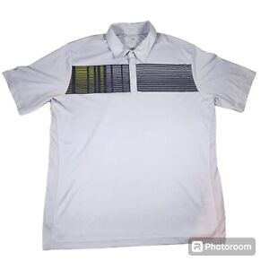 Adidas Climacool Golf Performance Shirt Mens Polo XL Striped