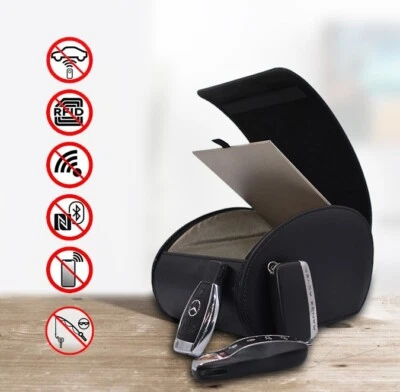 CONNECTED ESSENTIALS Scatola Blocco Segnale Chiave Auto Keyless Faraday Blocco RFID Custodia di Sicurezza Grande CEG90
