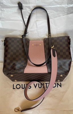 LOUIS VUITTON Damier Level Jersey Magnolia Bolso de Mano Bolso de Hombro Cubierta Antipolvo Foto 1 de 4