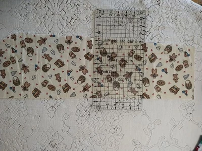 Tela de algodón para hornear galletas Dianna Marcum Marcus Bros de pan de jengibre remanente para niños Foto 1 de 3