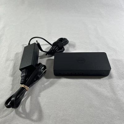 Dell D3100 USB 3.0 Docking Station 4K DisplayLink w/Power Adapter & Cable Tested - Image 1 of 4