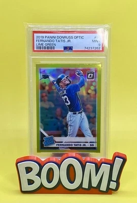 Panini Donruss Optic Fernando Tatis Jr. 2019 verde lima clasificación novato PSA 9 SD Foto 1 de 2