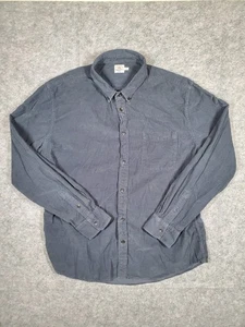 Faherty Corduroy Shirt Mens XXL Grey Button Down Long Sleeve 100% Cotton - Picture 1 of 11