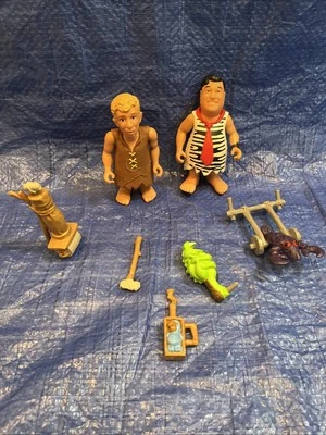Collectible Figures From The Flinstones Movie BARNEY & FRED 1993  Complete - Image 1 of 4