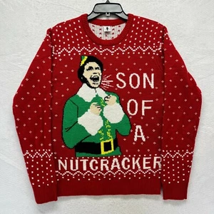 Elf Christmas Fair Isle Sweater Will Ferrell "Son of a Nutcracker" Adult Size S - Picture 1 of 10