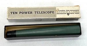 Vintage Bausch & Lomb Ten Power Telescope In Original Box - Picture 1 of 4