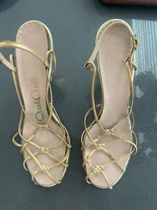 QualiCraft Vintage 1950’s (or maybe earlier) gold shoes - Picture 1 of 4