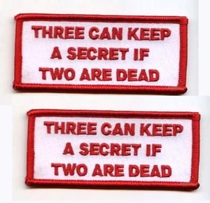 CAFÉ RACER ROCKERS 59 TON-UP-BOY OUTLAW BIKER GANG RIDER 2-PATCH: Keep Secret - Picture 1 of 12